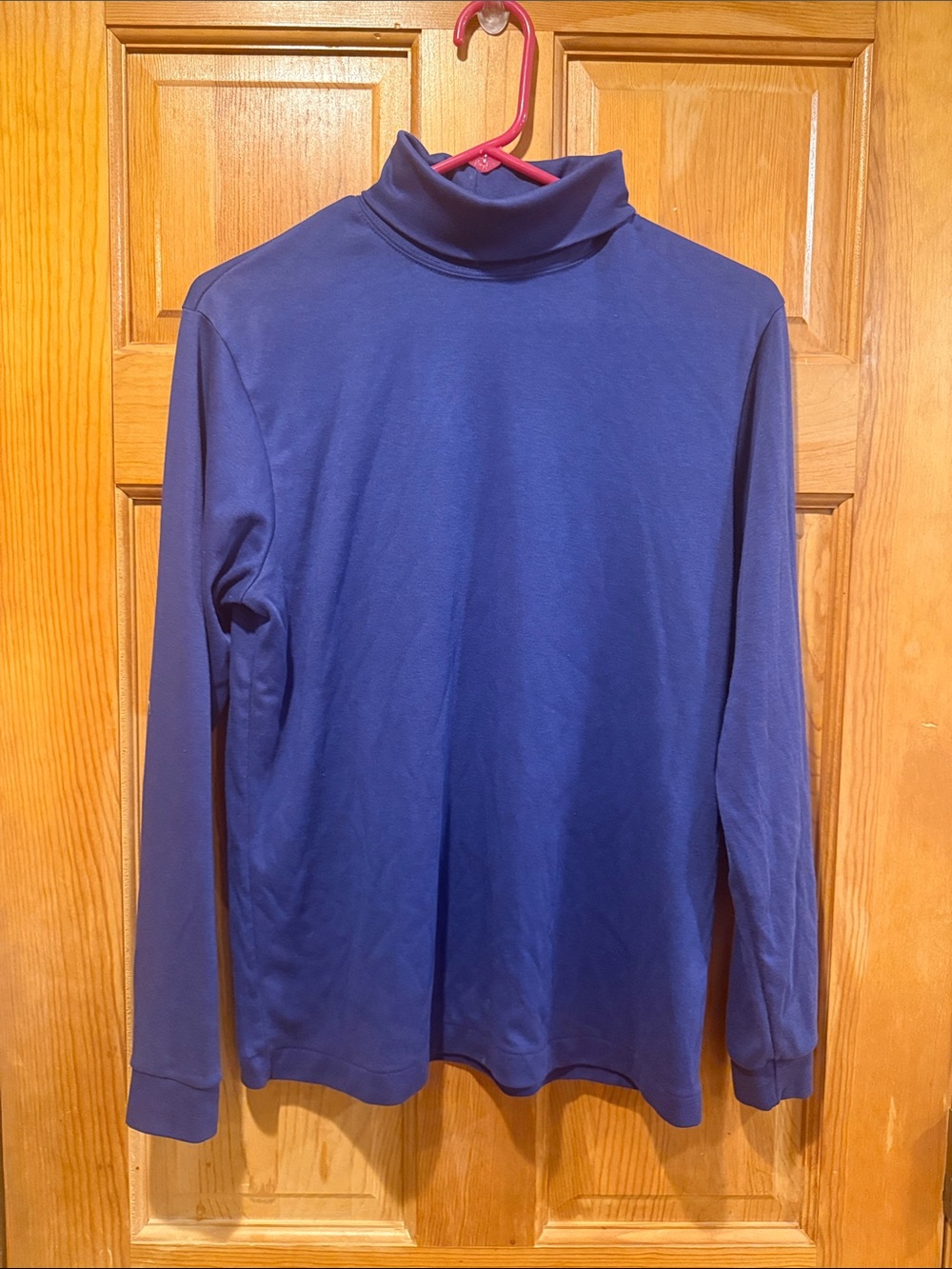 L.L.Bean blue turtleneck size medium.